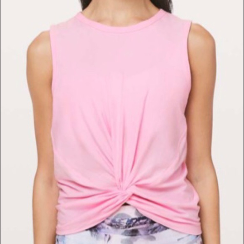 Lululemon Crescent Tank Miami Pink Light sz 4
